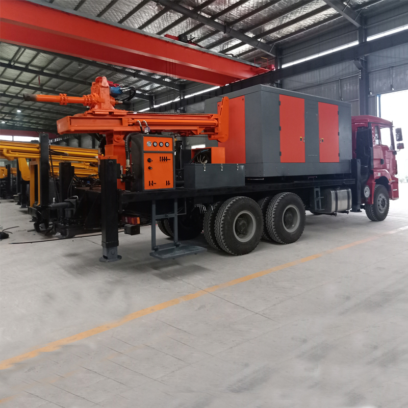 Customized500m Depth Water Well Drilling Machine With Truck Mounted Compressor and Mud Pump for Best Borehole Drilling Equipment