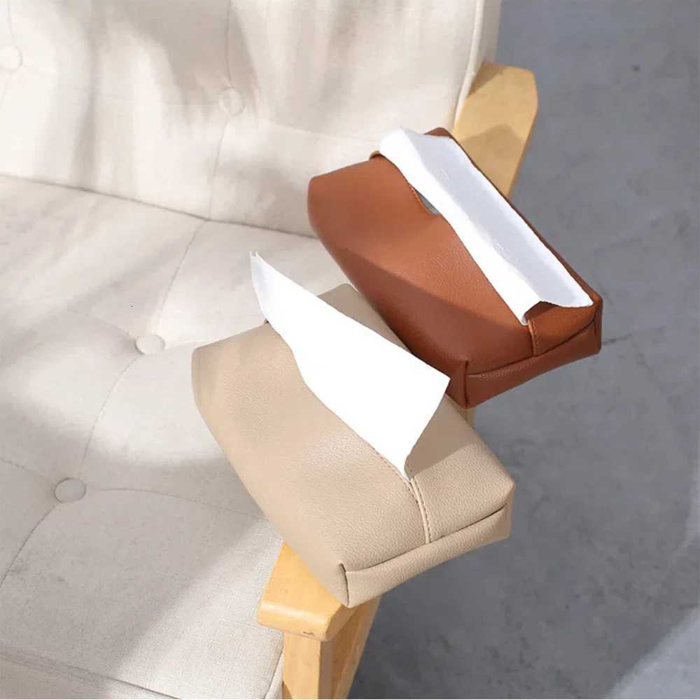 Creative Leather Tissue Box Nordic Simple He Living Ro Light Luxury Tissue Box Bedro High-end Paper Tissue Box H251201