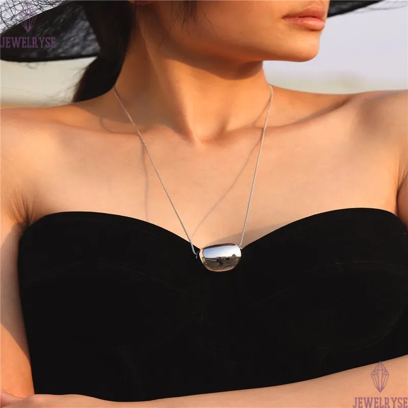 punk stainless steel designer necklace for woman party gold long chain geometric pendants necklaces women sweater chains fashion choker hot jewelry gi