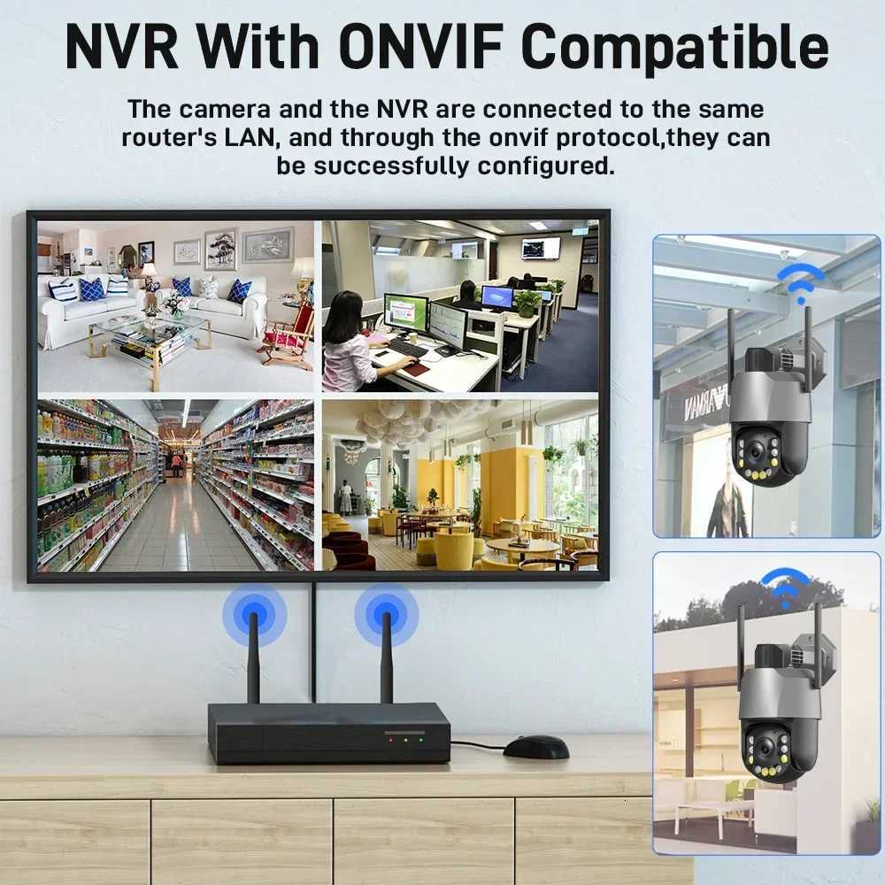 PEGATAH 5/8MP 50X Zo PTZ Camera WiFi 4K tra HD 20X Outdoor Surveillance 120m tra Long IR Vision Security Camera C251202