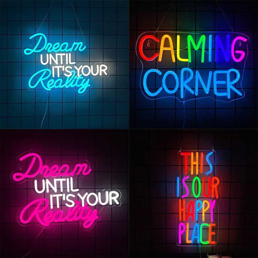 Learning Quotations Neon Sign Led Color Letter Icons Suitable For Classroom Study Corner Office Room Decor Learners Gifts H251201