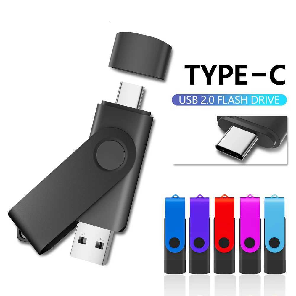TYPE-C USB Flash Drive sSuitable For Mobile Phones Computers Cameras Universal Memory sticks 8GB 16GB 32GB 64GB 128GB Pen driveM251202