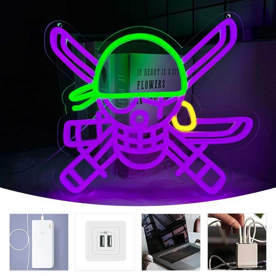 Skeleton Led Neon Sign Knife Icon Hand-Made Usb Powered Used For Artistic Decor Lights In Clubs Game Rooms And Bedrooms H251201