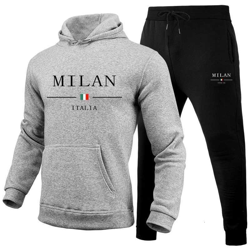 Mens Tracksuit Outdoors Hot Sale Men Daily Comfort Hooded Single Sportswear and Sweatpant Man Fashion Sports set Jogging Simple W251202