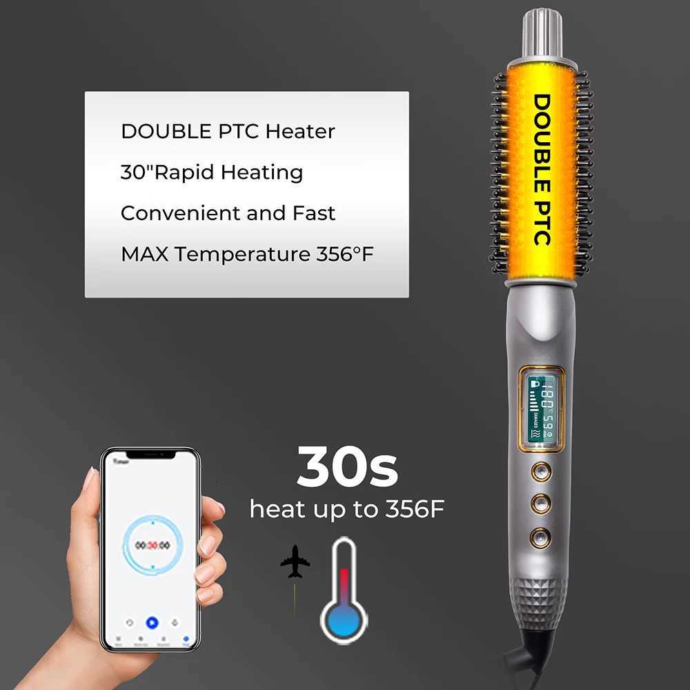 32mm Curling Iron B Ceramic Ionic Hair Curler Straightener Anti-Scald Volumizing Hair Iron Heated B Electric Hot Cb C251202