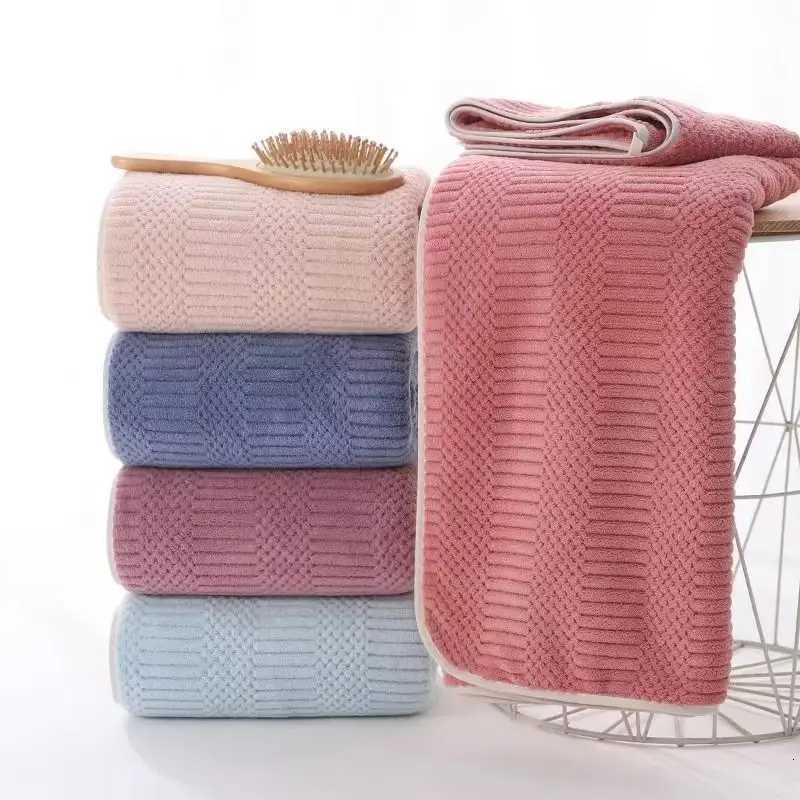 1pc Striped Coral Velvet Hand bath Towel Soft Quick Drying Towel Absorbent Hand Towel For Bathroom Y251202
