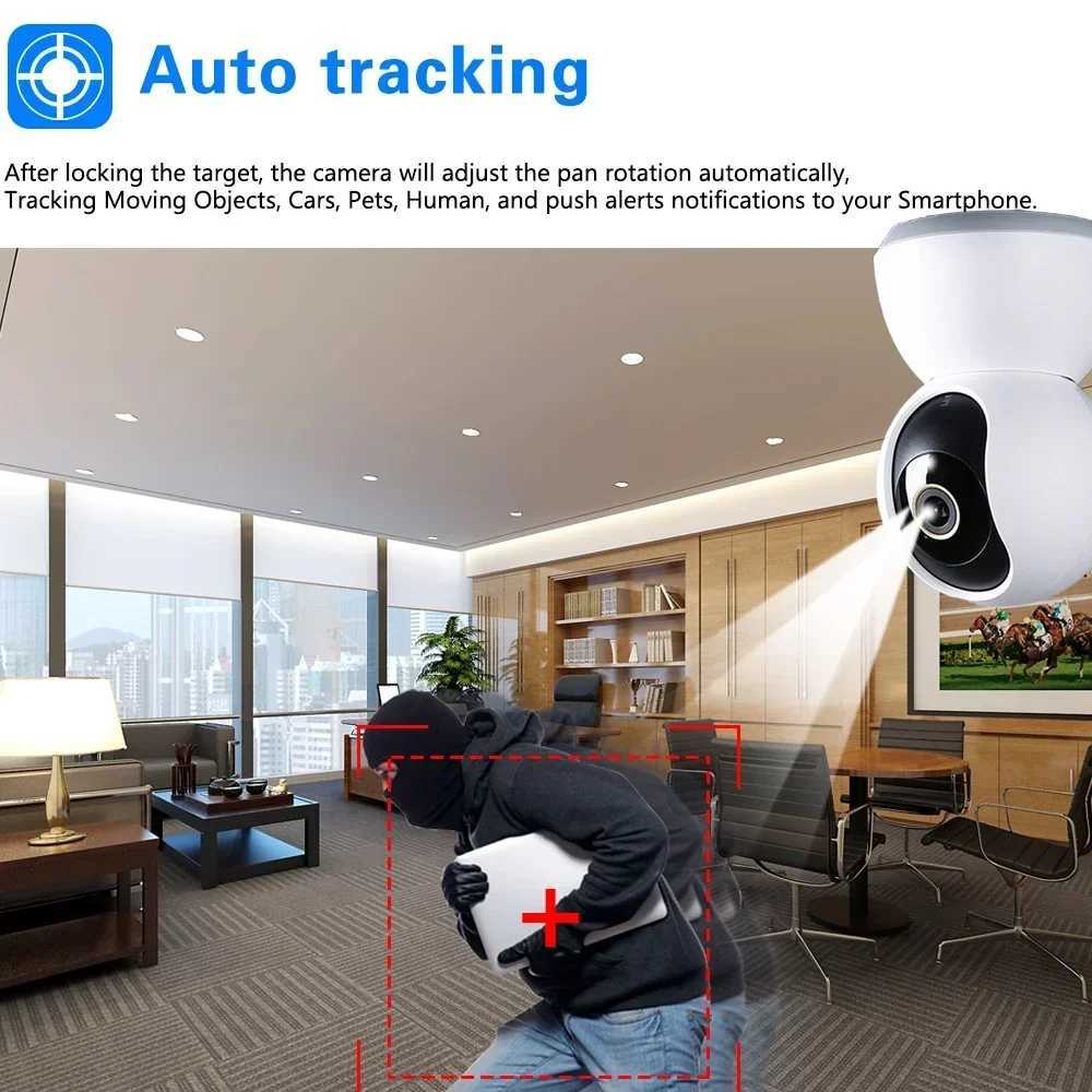 Mini Indoor 2 Way Au 5MP Tuya Wifi Smart He Baby Monitor Security IP Camera 2K PTZ Auto Tracking CCTV Surveillance Camera C2512021