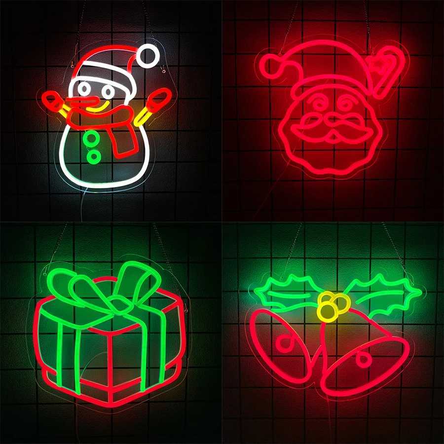 Christmas Led Neon Sign Used For Bedroom Christmas Bar Man Cave Club Party Shop Window Art Decor Gifts Usb Powered H251201