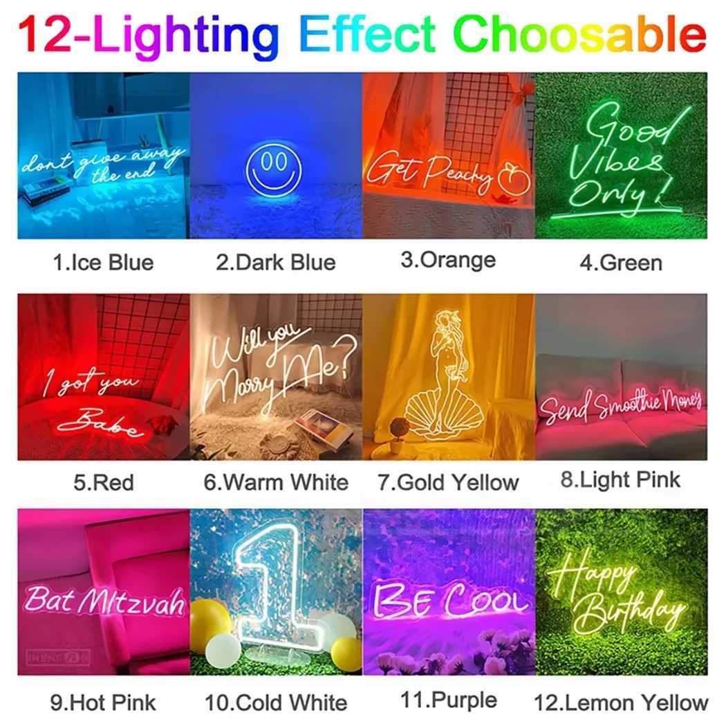 Custom USB-Powered Dual Row LED Neon Sign - Wall-Mounted for Weddings Events Home Decor Bars Parties Birthdays Perfect Gift H251201
