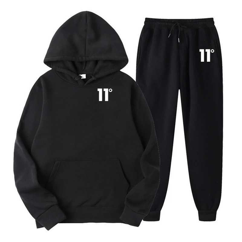Autumn Men Digital Printing Tracksuit 2 Pieces Sets Hooded Sweatshirt Drawstring Pants Male Hoodies Running Sportswear Men W251202
