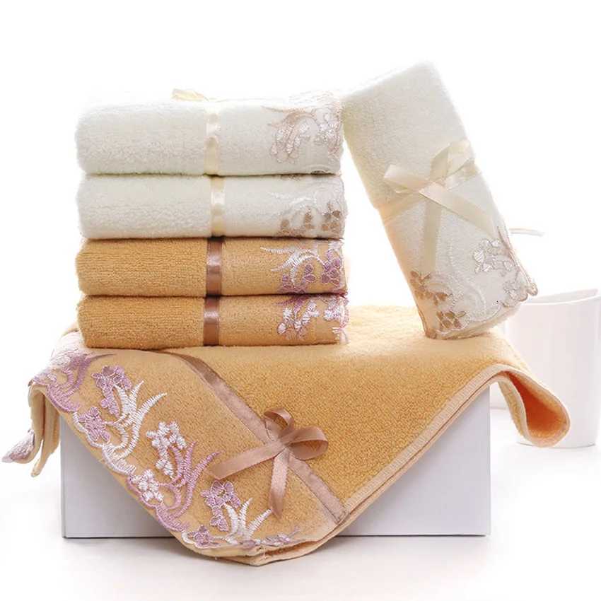 Flower Soft Print Towel Set 100 Cotton 70140cm Lace Bath Beauty Face Towel Large Hotel Spa Sport Shower Towel For Adults Home Y251202