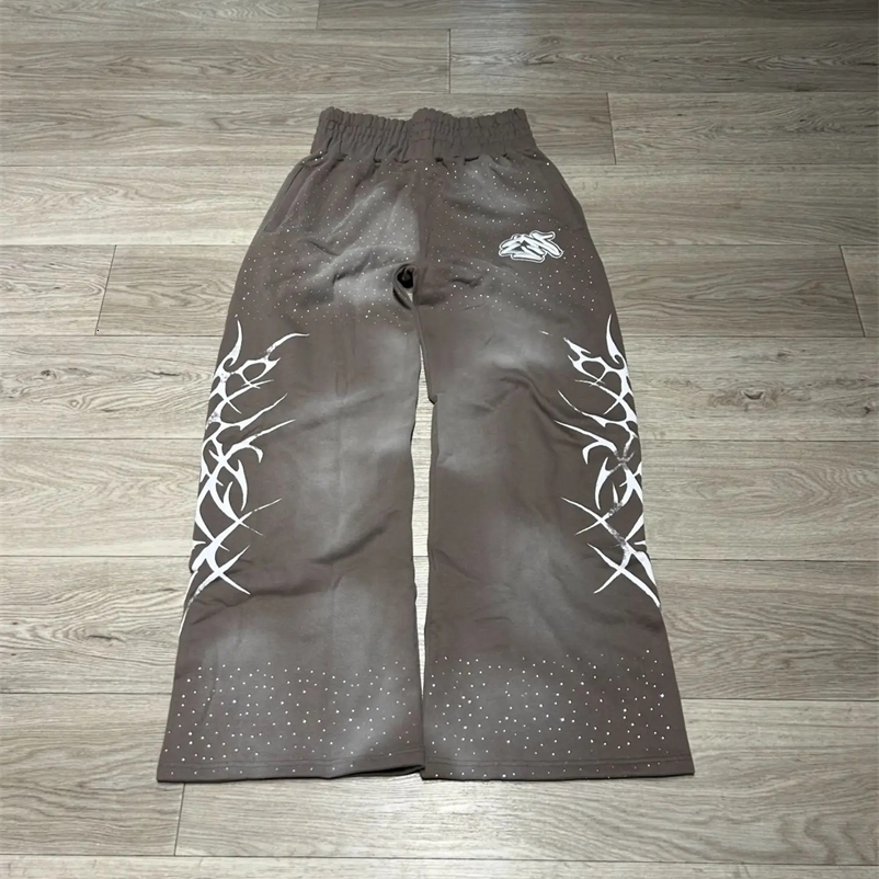 Y2k Gothic Hip Hop Casual Pants Jogger Harajuku Loose Elastic Waist Cotton Straight Trousers Men Women Streetwear Z260314