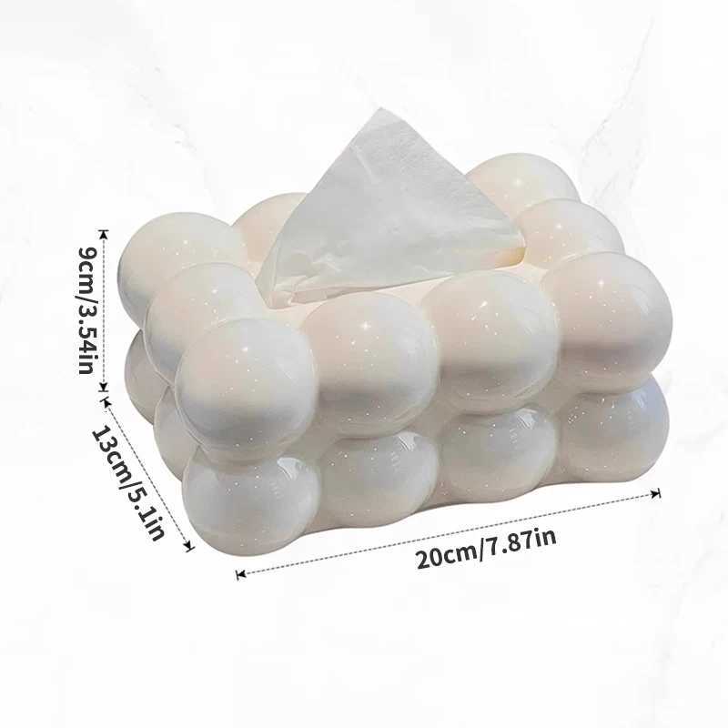 High Aesthetic Tissue Box He Living Ro High-End Tissue Storage Paper Box Style Napkin Box H251201