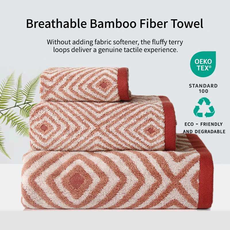 Bamboo Fiber Towels Sets Home Bath Towels for Adults Face Towel Thick Absorbent Luxury Bathroom Towels Hand Towels Quick Drying Y251202