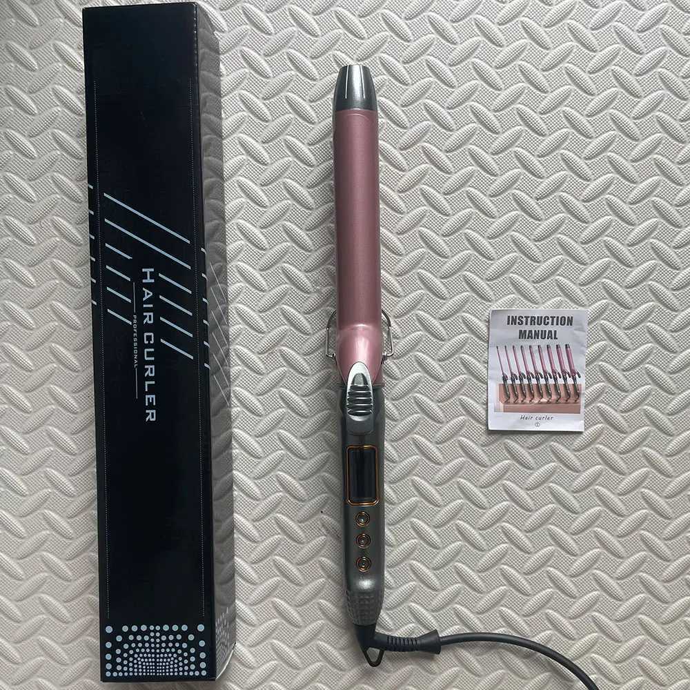 1pcs 19/25/32/38 MM Professional Hair Curler Wave Ceramic Coated Plate PTC Heater LCD Display Curling iron C251202