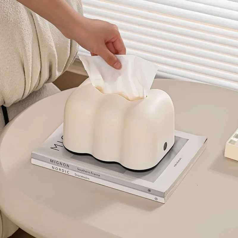 Luxury Creative Milk Cloud Living Ro Tissue Box Wall Mounted Car Use Paper Towel Holder Ornament Elegant Design Mti-function H251201