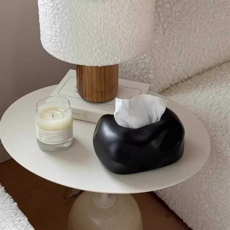 A84X-Tissue Box Decoration Tissue Box Advanced Napkin Holder Living Ro Dining Table Case Household Tissue Storage Box H251201
