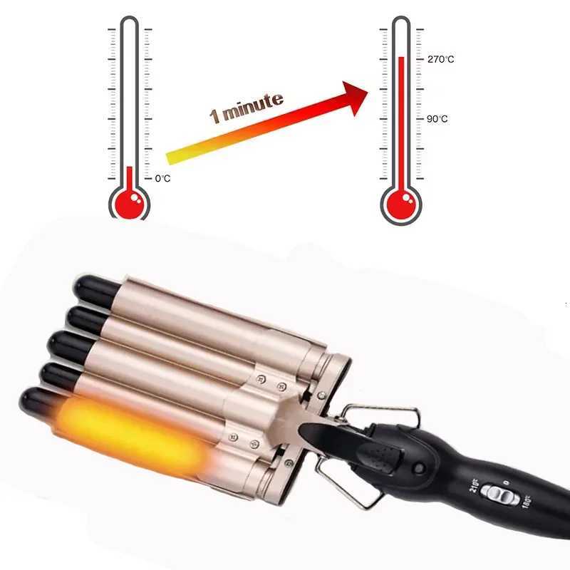 5 In 1 Mtifunctional Curling Iron 5 Interchangeable Curling Wand Set Ceramic Barrel Professional Hair Curler C251202