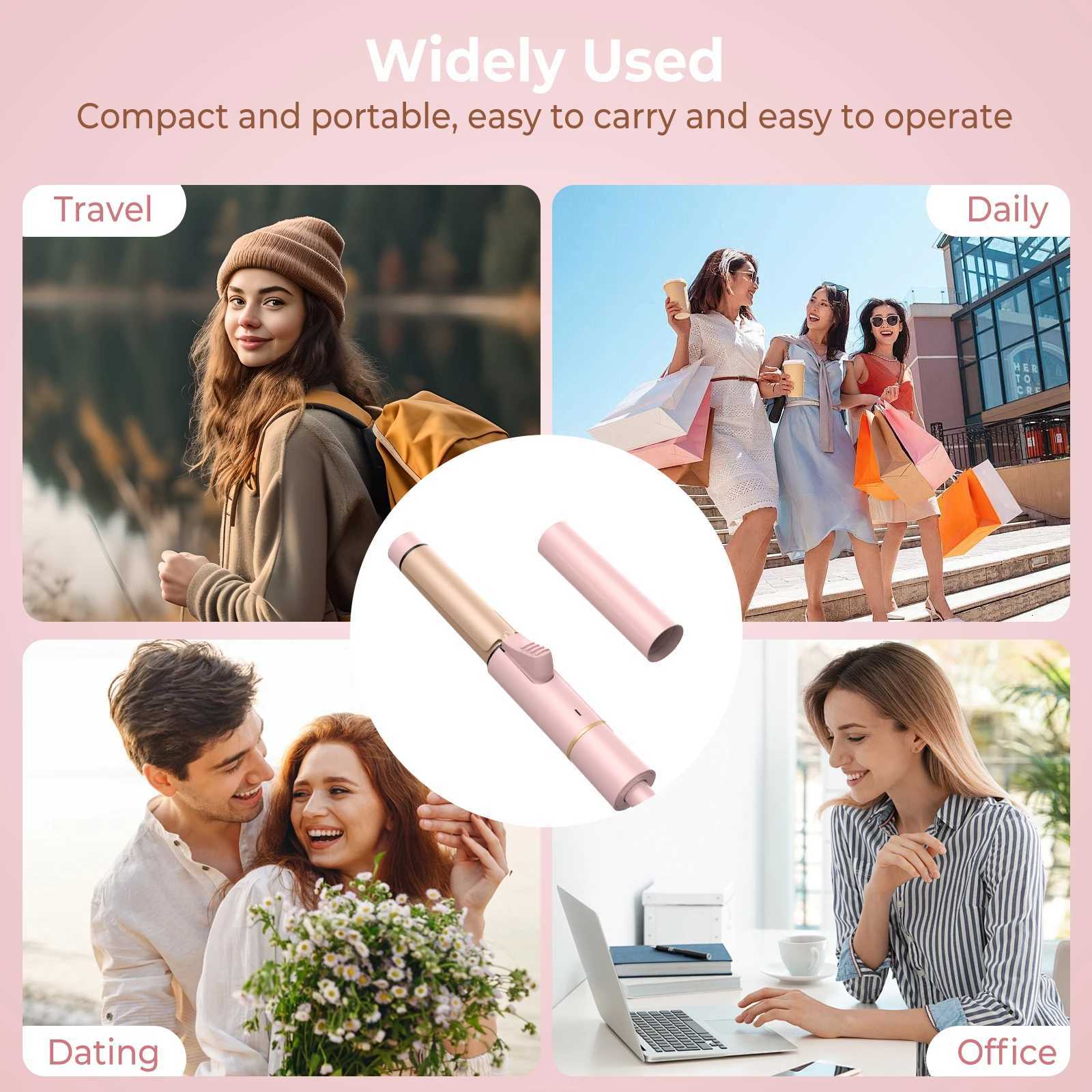 Electric Hair Curler for Wen Professional Ceramic Curling Iron Adjustable Temperature Instant Heating Hair Styling Tool C251202