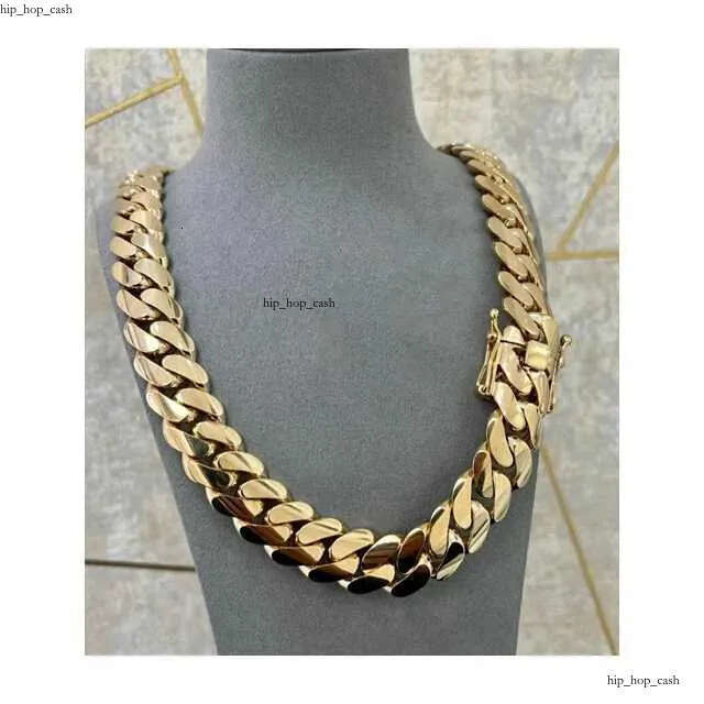 Handmade 22mm 24 Miami Cuban Link 520grams Heavy Solid 925 Sterling Silver 14k Gold Plated Curb Hiphop Chain