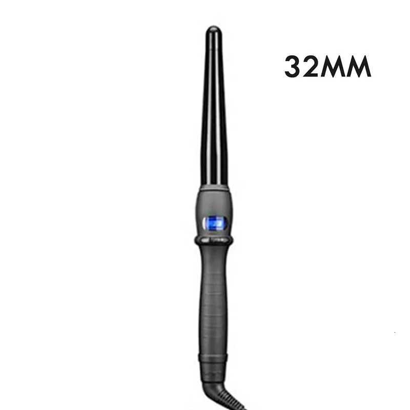 Professional Ceramic LCD Display Electric Curling Iron Wand Negative Ion Technology Mti-Temperature Hair Curling C251202