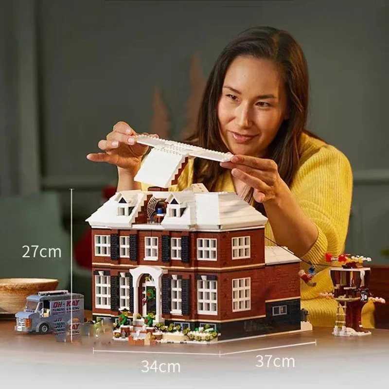 Ideas Movie 3955pcs Moc He Alone House Set Model Building Blocks Bricks For Boy Kids Christmas Gifts C251203