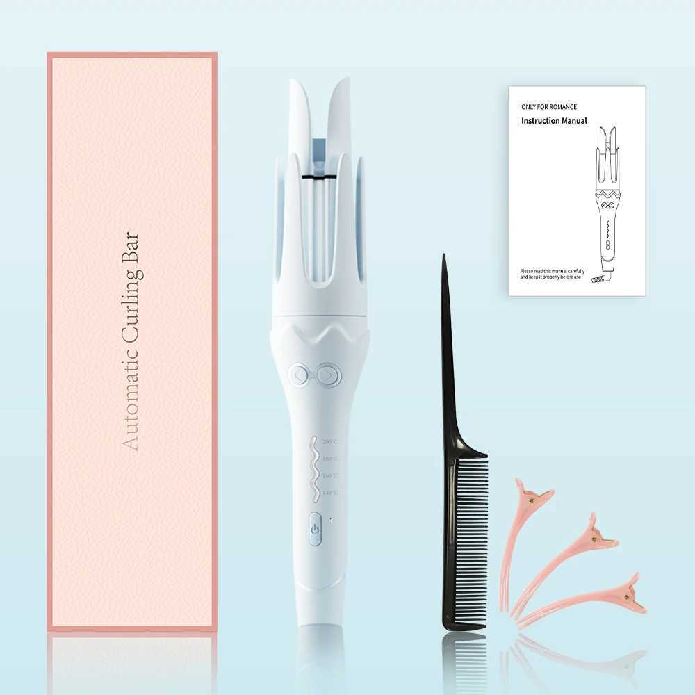 36mm Autatic Rotating Hair Curler - Ceramic Electric Curling Iron Wand with Negative Ions Anti-Tangle Curling Stick for Waves C251202