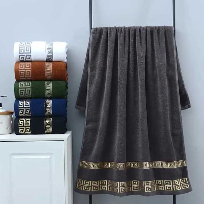 2pcs Bathroom Towel Sets 100 Cotton Embroidered Bathroom Towel Christmas Gift Sport Towel Sets Home Hotel Use White Black L251202