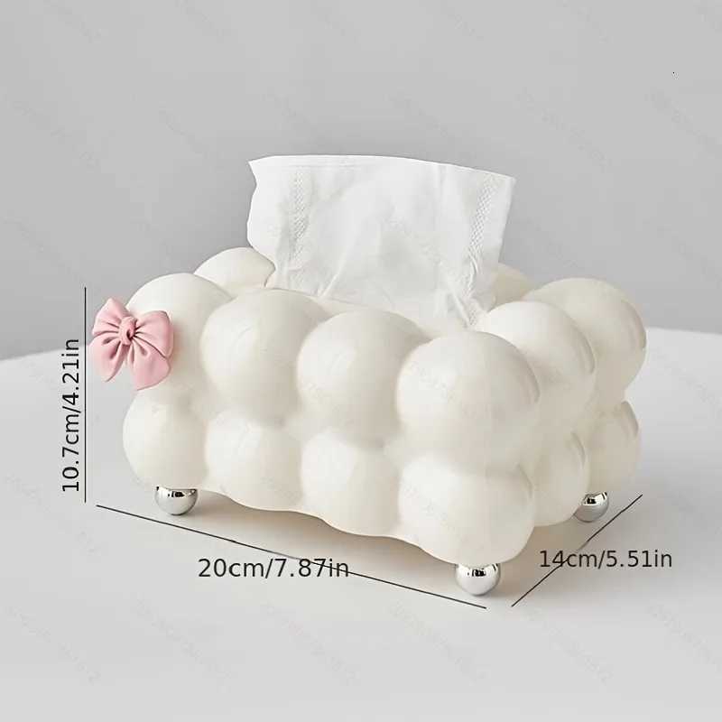 1pc Premium Cloud-Shaped Plastic Tissue Holder Solid Color Creative Paper Tissue Boxes Car Tissue Holder Acrylic Box H251201