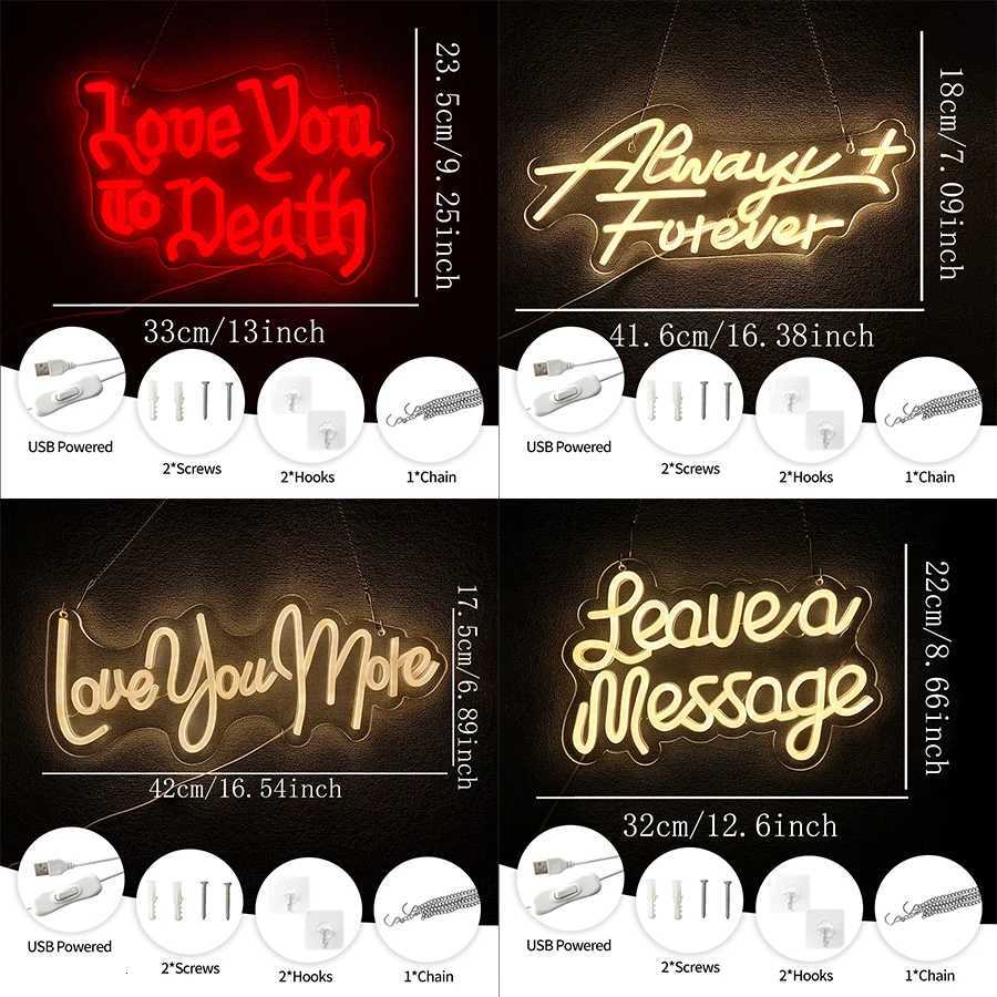 Wedding Theme Neon Sign Led Letter Icon Usb Powered Suitable For Room Home Proposal Party Wedding Art Decor Easy To Hang H251201
