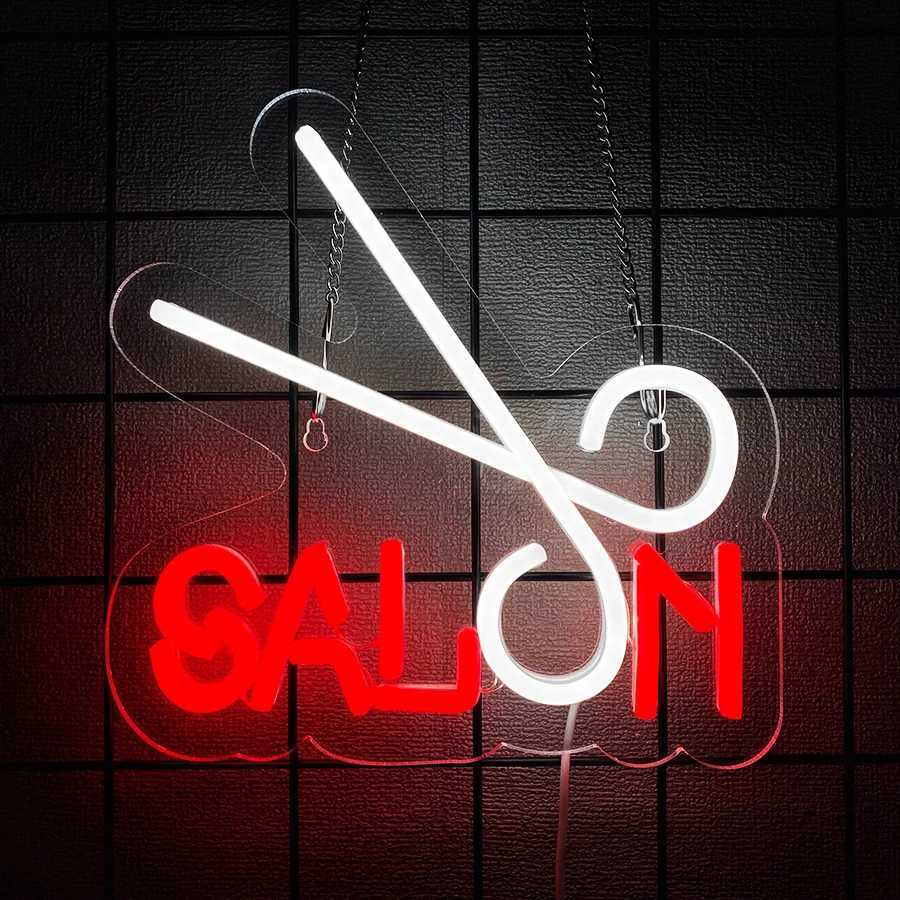 Salon Series Neon Signs The Best Gift For Hairdressers Usb Powered Used For Business Decor In Beauty Salons And Salons H251201