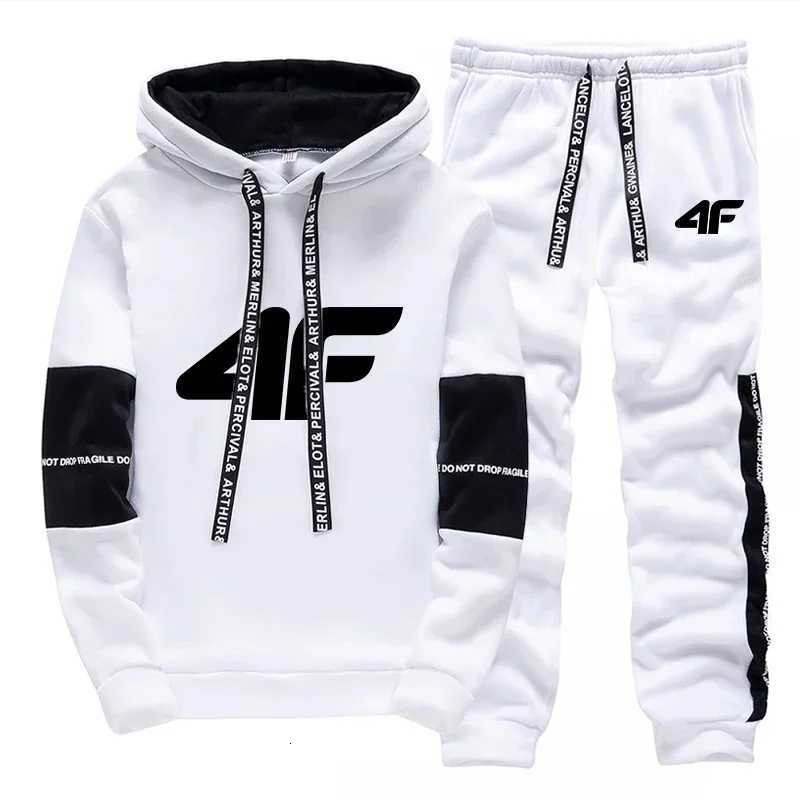 Sports Hot Sale Mens Tracksuit Hooded Long Sleeves Casual Single Piece Sweatshirts And Daily Sweatpants Comfort Outdoor Jogging W251202