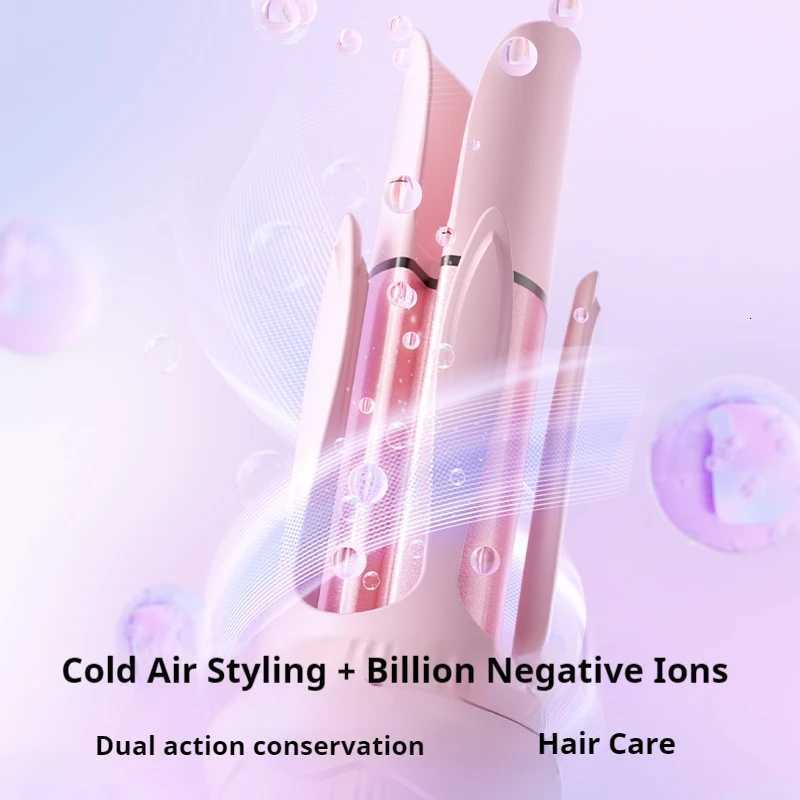 32mm Autatic Curling Iron Wand Negative Ion-4 Temperature Settings Ceramic Coated Barrel for Long La Curls Hair Styling C251202