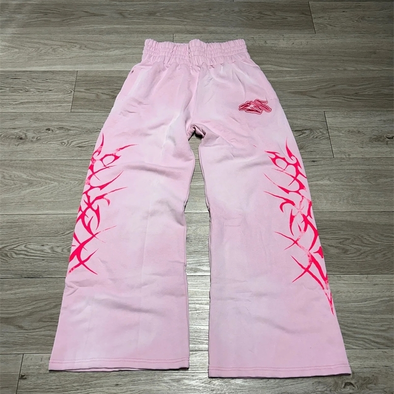 Y2k Gothic Hip Hop Casual Pants Jogger Harajuku Loose Elastic Waist Cotton Straight Trousers Men Women Streetwear Z260314