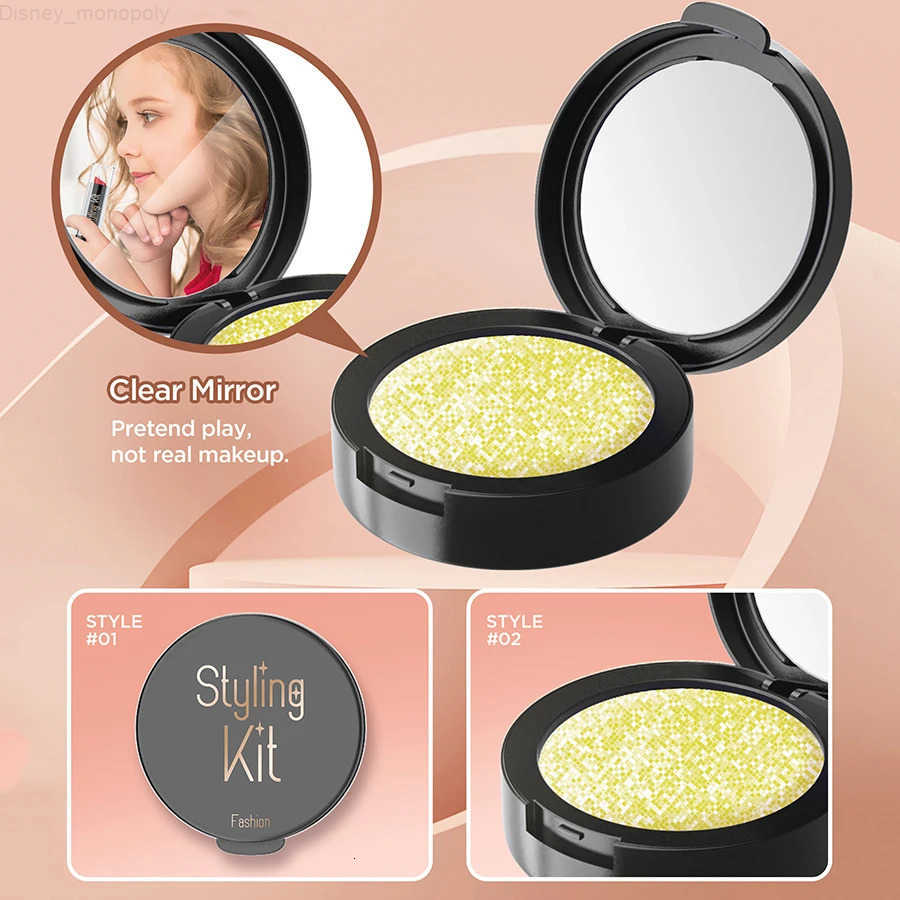 Disney 10 Pcs Simulation Girl Beauty Play Cosmetics Set Educational Makeup Toys Princess Play House Cosmetics Bag Gifts for Kids Girl H251202