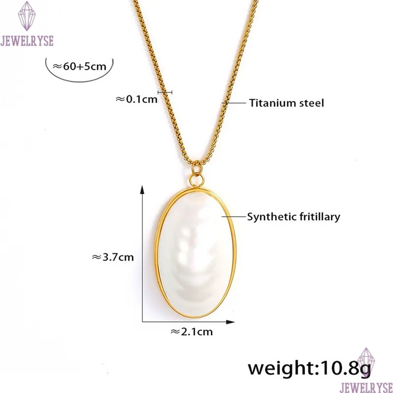long synthetic fritillary necklace designer for woman stainless steel pendant silver 18k gold necklaces daily outfit fashion jewelry birthday family g