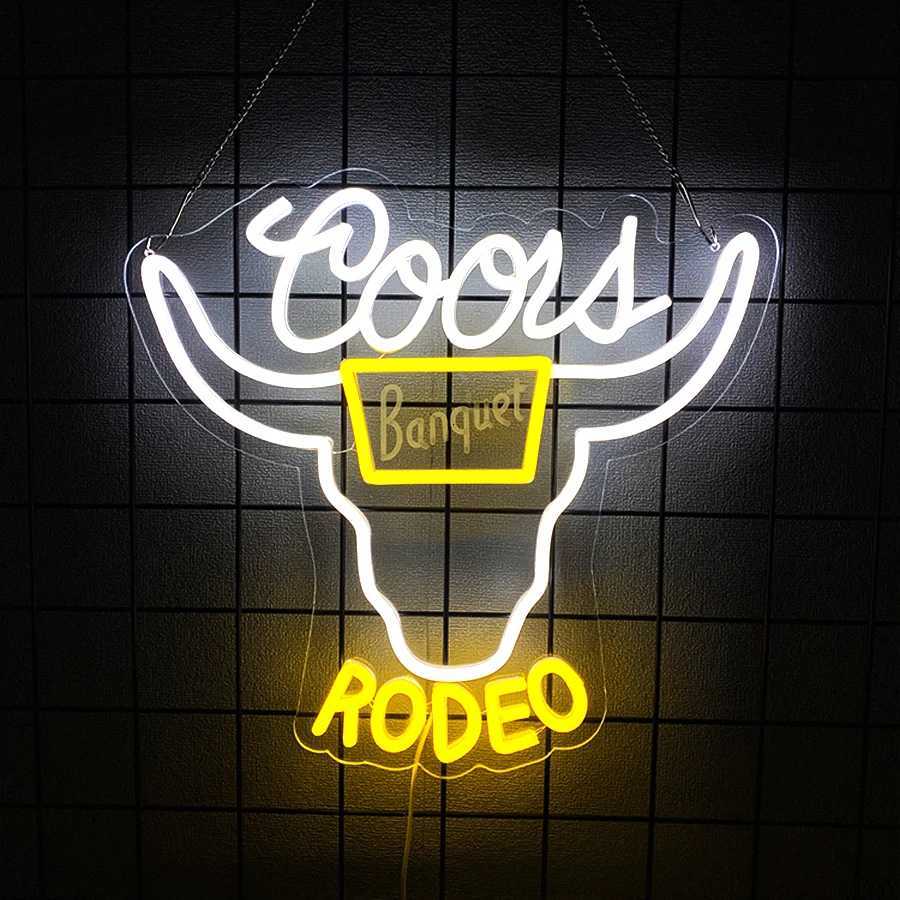 Bar Led Neon Sign OxS Horn Personality Icon Usb Powered Used For Art Decor Of Beer Bars Clubs Theme Parties And Man Caves H251201