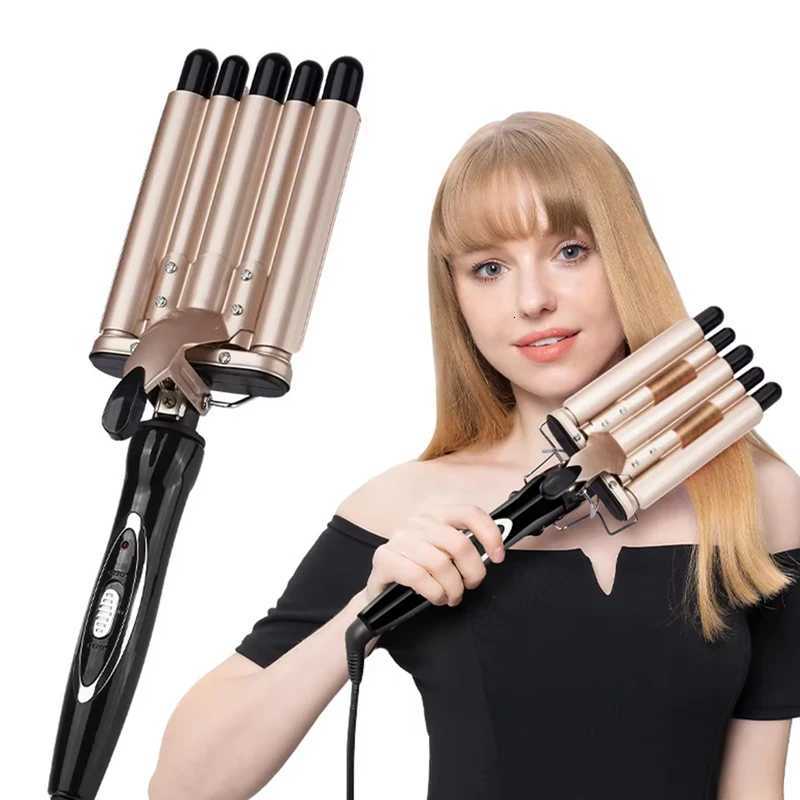 Professional 3 Barrel Magic Autatic Electric Hair Curler LED Temperature Display PTC Heater for Styling Hair C251202