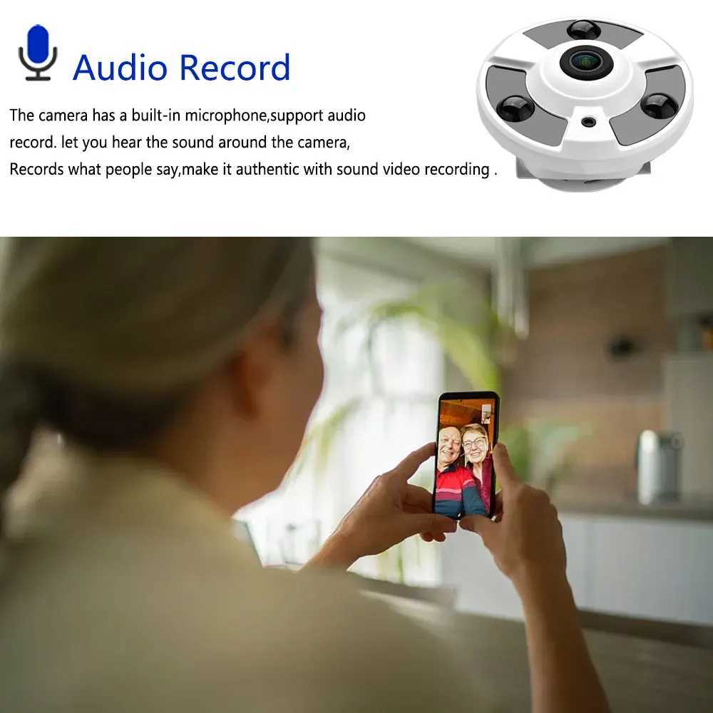 8MP 4K tra HD Fisheye IP Camera 180 Degree Wide Angle Panoramic Security Camera POE Au Network IP Video Surveillance System C251202