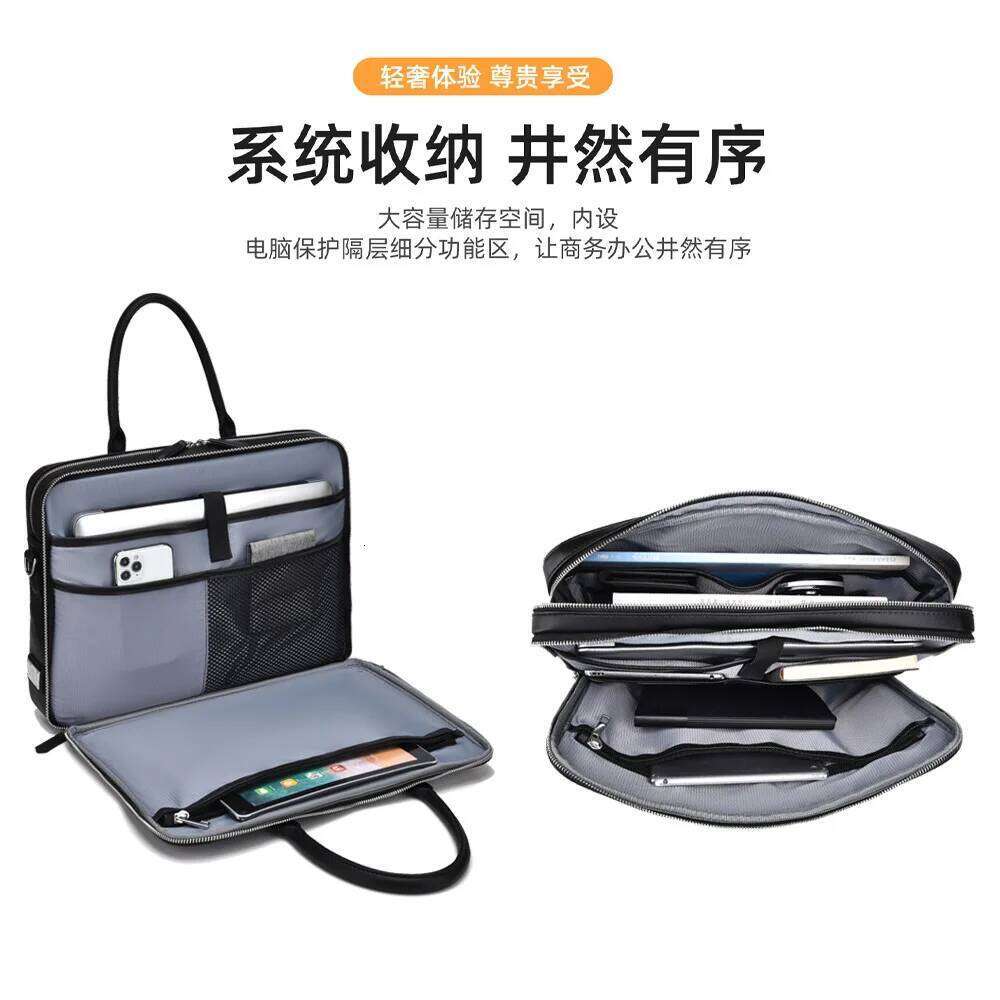 Luxury Bag Designer New Cow Genuine Leather Business Men S Briefcase Male Shoulder Messenger Laptop Computer Designer Bag