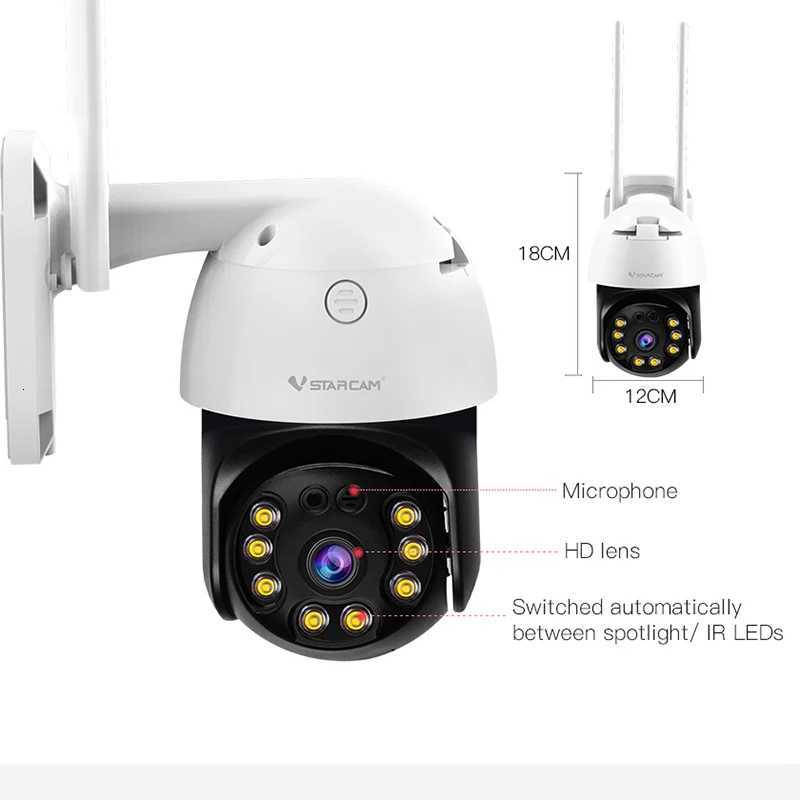Vstarcam New Outdoor Security Protection Wireless P HD IP Camera Smart He De Waterproof Color Night Two Way With Phone App C251202