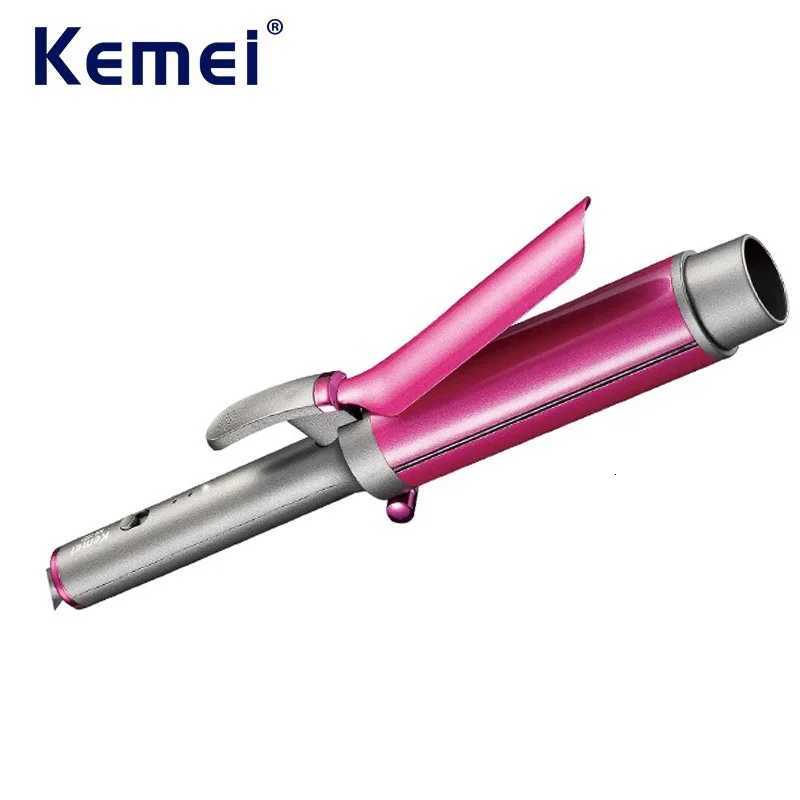 Kemei Large Barrel Curling Iron Professional Hair Wand Tool for Stylists Hair Curler for Tight Curls or Loose Waves Long-La C251202