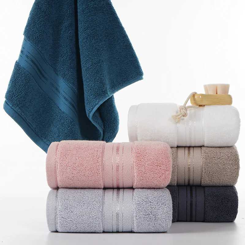 35X75cm 100 cotton towel absorbent adult bath towel pure color soft are super absorbent super soft travel and sports towels Y251202