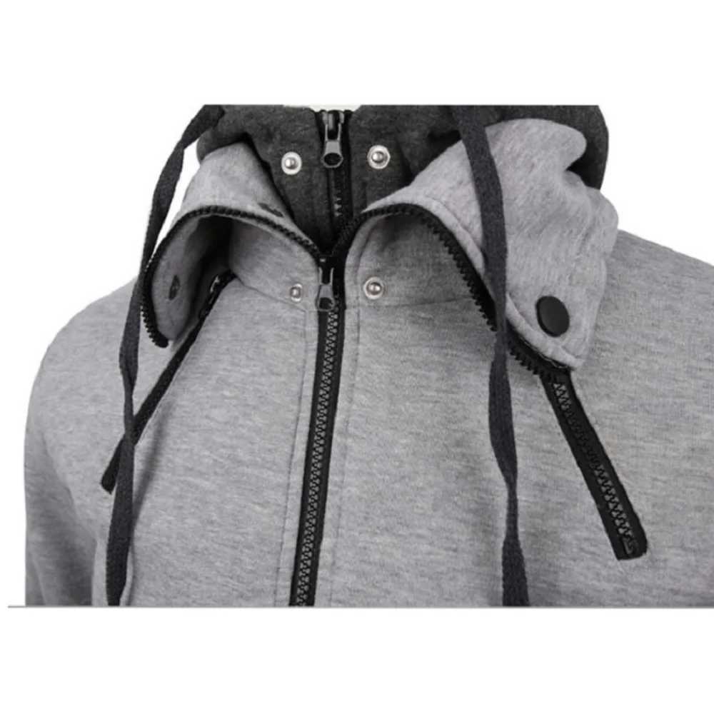 Zipper Men Jackets Autumn Winter Casual Fleece Coats Bomber Jacket Scarf Collar Fashion Hooded Male Outwear Slim Fit Hoody J251203