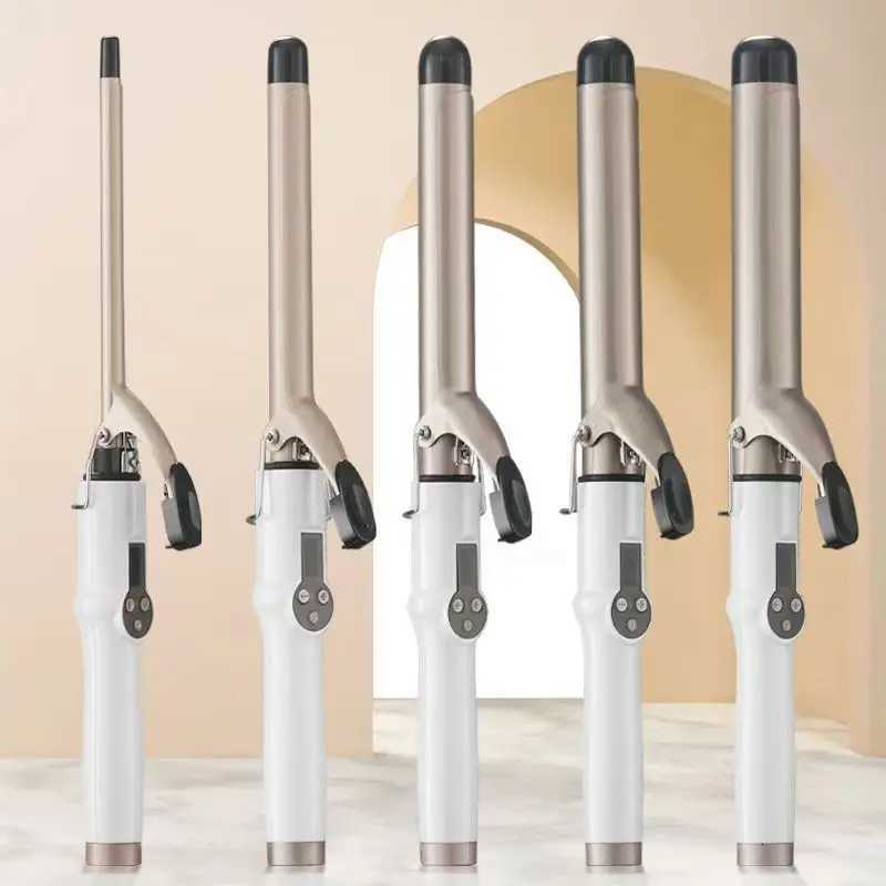 Hair Curlers Waves Electric Professional Ceramic Hair Curler Lcd Curling Iron Roller Curls Wand Waver Fashion Styling Tools C251202