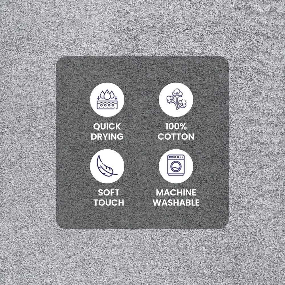 10 Piece Towel Set Soft Absorbent Cotton Quick Dry Bath Towels Hand Towels Washcloths Durable Fade Resistant Popcorn Texture Y251202