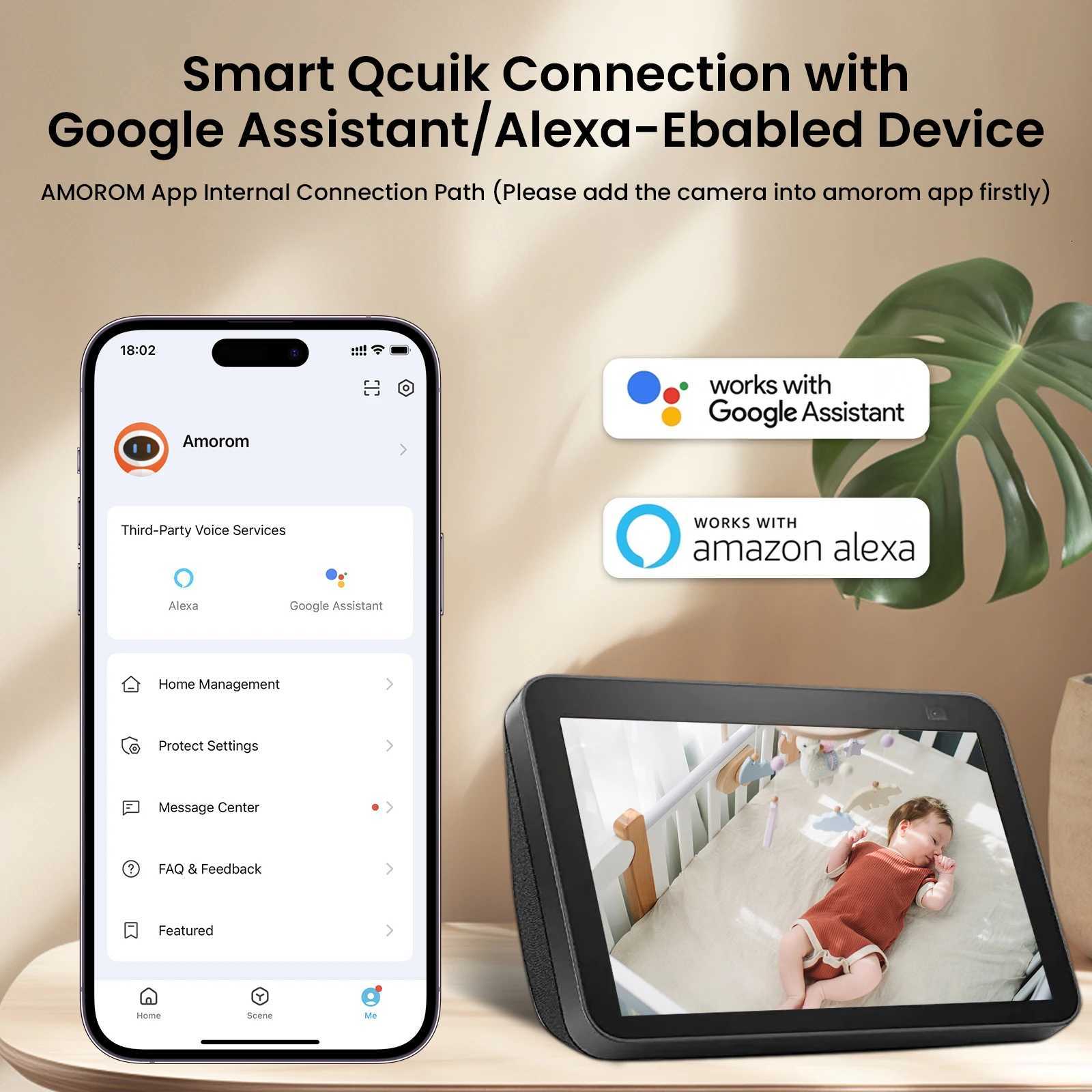 1080P Hd Wifi Ip Camera Indoor Night Vision Ai Detection Surveillance Cube Cameras for Pet Baby Monitor with xa He C251202