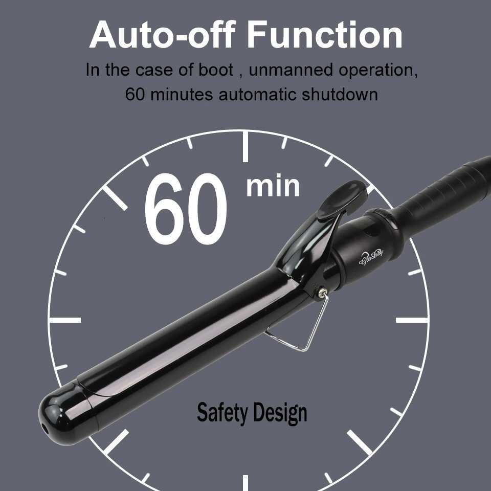 Ceramic Hair Curler 38mm Hair Styling Tools LCD Curling Iron Digital Magic Curling Wand Irons C251202
