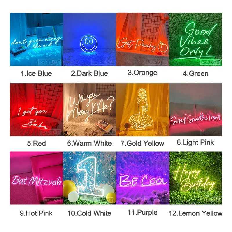 Custom your Personalised Name Neon Sign Light for girls/boys Birthday Party Bar Wedding Room Wall Decoration Neon Led sign H251201