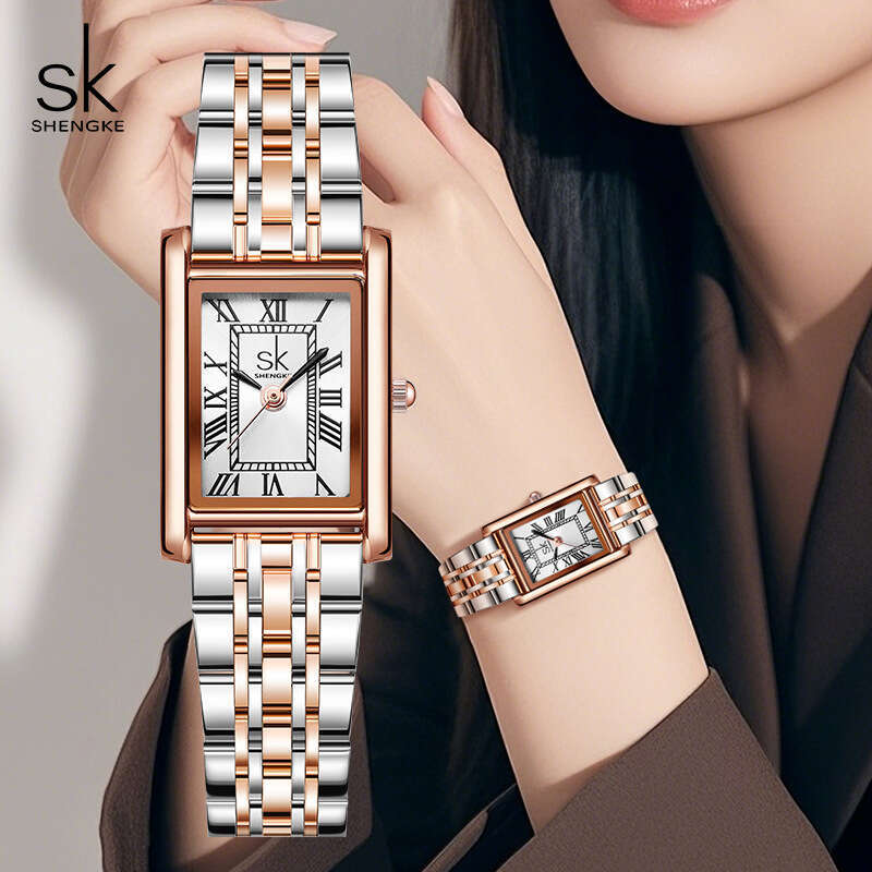 SK Waterproof Steel Band High-end Quartz Watch Roman Numerals Vintage Wristwatch women watch designer luxury watch